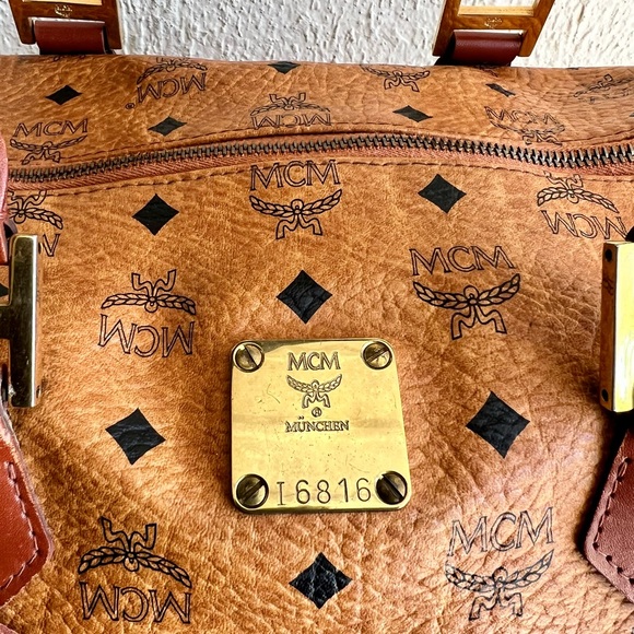 MCM Visetos Boston Bag - Picture 8 of 11